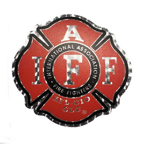 iaff metal house sign|red iaff stickers.